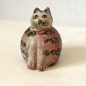 Vintage Cat Figurine - Made in Italy